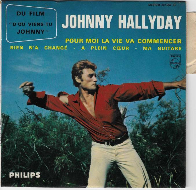 cote disque vinyl 45 tours johnny hallyday